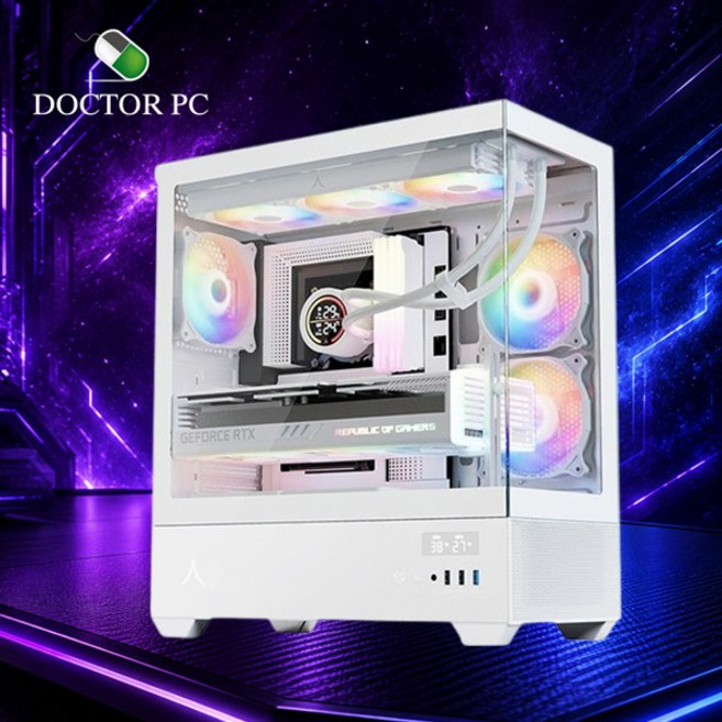 닥터PC 게이밍 컴퓨터 조립PC 롤 피파 배그 발로란트 서든어택 데스크탑 본체, 화이트, 옵션5, 1TB, 32GB, WIN11 Home, 지포스 RTX 5060 Ti, 라이젠 7500F