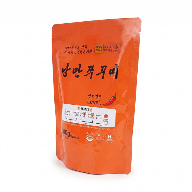 낭만쭈꾸미 양념 쭈꾸미볶음 500g2개+찍쏘4개 캠핑 저칼로리 집들이 밀키트 음식 요리, 2개, 500g