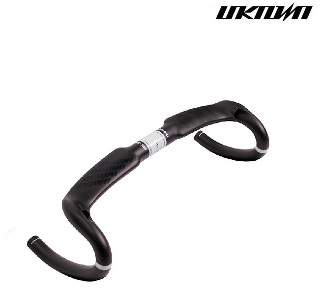 UNKNOWN RX1 카본 에어로 드랍바 420 x 31.8 mm, BLACK + WHITE, 1개