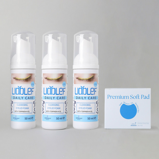 눈꺼풀청결제 리드블레프 3개 + 화장솜 1개 증정 (마이봄샘 눈기름샘 클리너), 3개 (+화장솜1개증정)