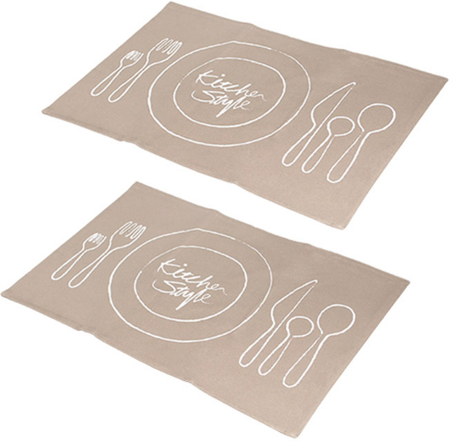 키친유 식탁 감성 패브릭 테이블 매트 2개 세트 덮개 깔개 테이블보 가족 홈파티 식당 다용도 매트 북유럽 패턴, 런치, 450x300 mm, 1개