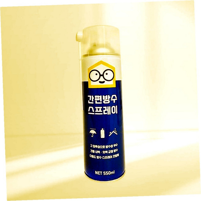 철물팩토리 옥상 콘크리트방수 바닥 스프레이 방수제 코팅제 550ml, 방수제 간편 방수스프레이 투명