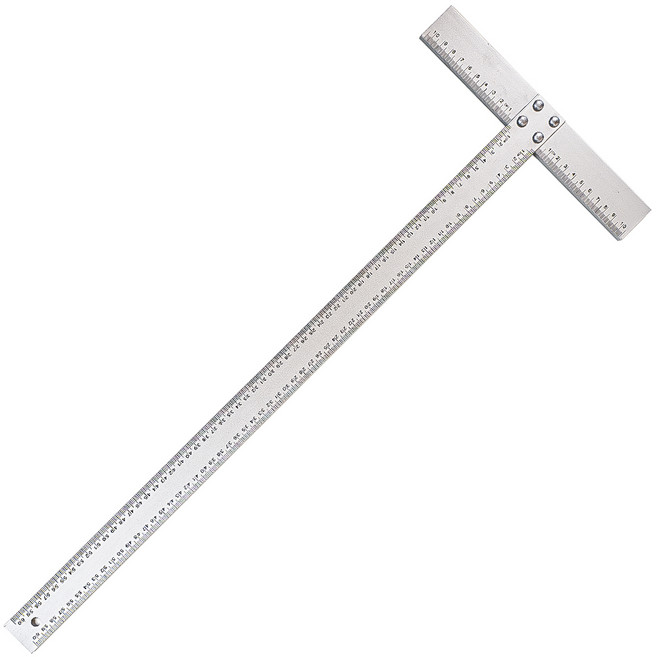 툴리버 T자 티자 알루미늄 타일 제도용 건축 설계 600mm 60cm 자, 폭 35mm, 1개