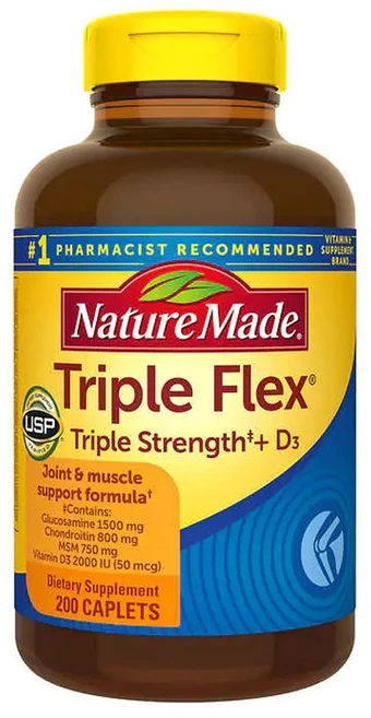 네이처 메이드 트리플 플렉스 트리플 스트렝스 글루코사민 콘드로이친 MSM, 1개, 200정 - 쿠팡