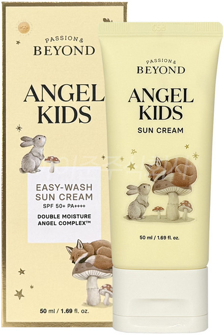 [비건라이프] 비욘드 엔젤키즈 이지워시 선크림 SPF50+ PA++++, 50ml, 1개