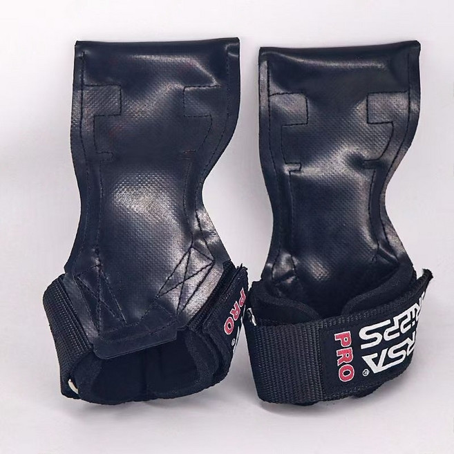 미국 제조 베르사그립PRO 리프팅 헬스스트랩 (왼손+오른손 한 쌍), 1세트, 블랙