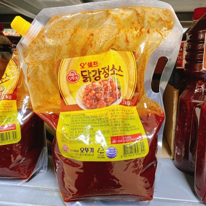 오뚜기 오쉐프 닭강정소스 스파우트팩, 2kg, 1개