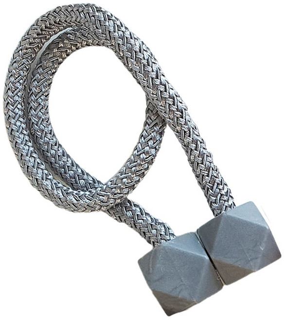 민스리빙 큐브 자석 커튼 타이백 44cm, 그레이, 1개