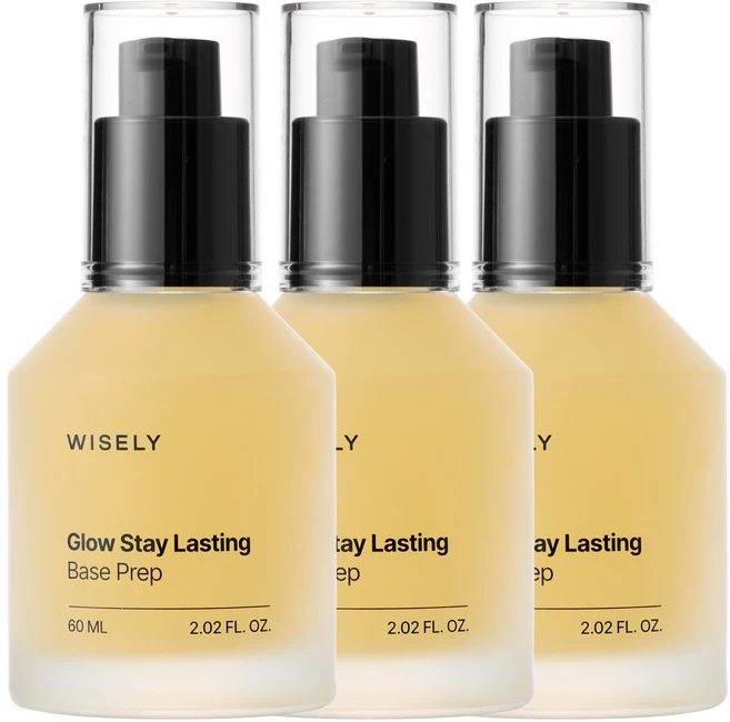 와이즐리 오래가는 메이크업 글로우 베이스 프렙 60ml, 3개 - 쿠팡