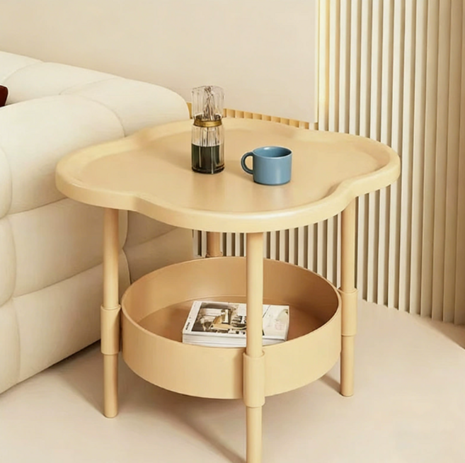 리쿠 협탁 사이드 테이블, 1개, 일반형 베이지