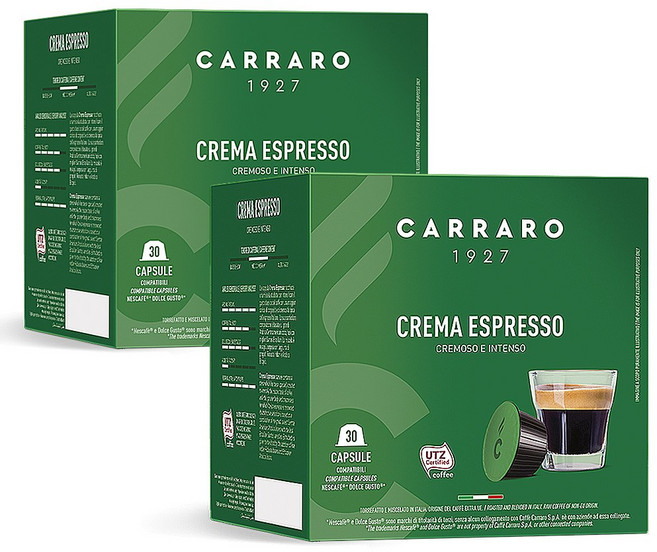 까라로 돌체구스토 호환 크레마 에스프레소 캡슐커피, 7g, 30개입, 2개