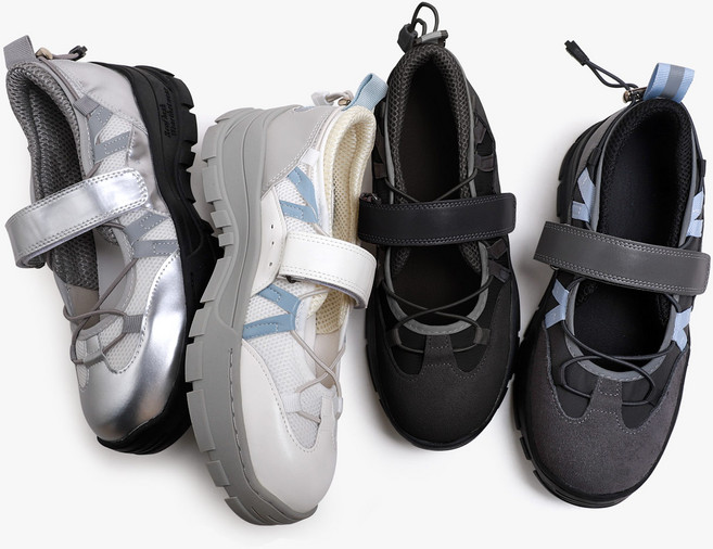 구동화 편하고 귀여운 패션템 미르 논슬립 메리제인 스니커즈 (4cm) 봄코디 완성 멀티 스니커즈