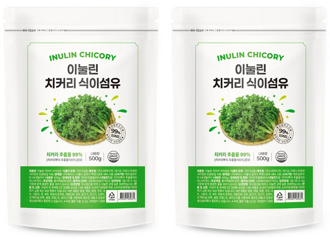 매일 이눌린 치커리 식이섬유 분말 99 커트, 2개, 500g