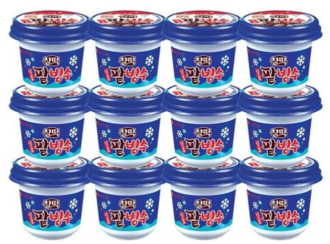 일품 팥빙수 240ml 롯데제과 퍼먹는 빙수 컵 아이스크림, 1개