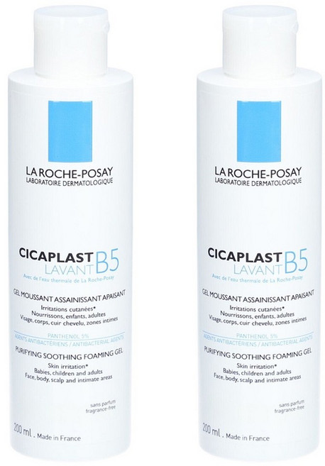 라로슈포제 시카플라스트 라방 B5 퓨리파잉 수딩 포밍 젤, 2개, 200ml