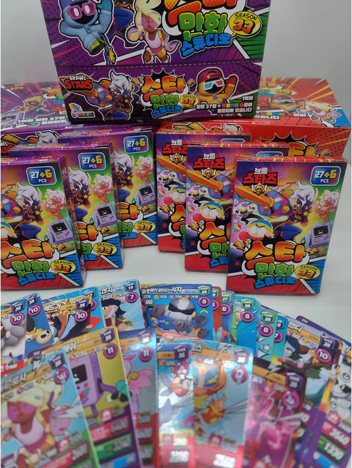 브롤스타즈 카드 뉴버전 시즌 33 스타 만화 스튜디오 1박스 396장, 1개