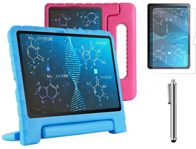 갤럭시탭어드밴스2 10.1 SM-T583 호환 에바폼 케이스+액정필름+터치펜 advanced2, 블루