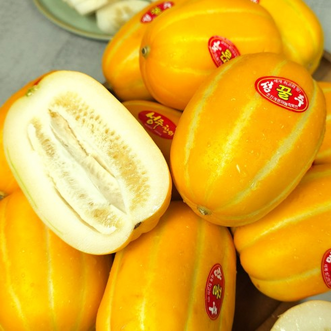 [반값50% 할인] 성주 꿀덩이 아삭아삭 햇 참외 5KG 대과, 1박스