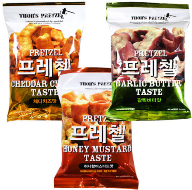프레첼 체다치즈 갈릭버터 85g 모음, 1개