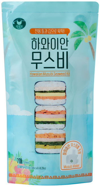 만전김 하와이안 무스비 키트, 8g, 1개