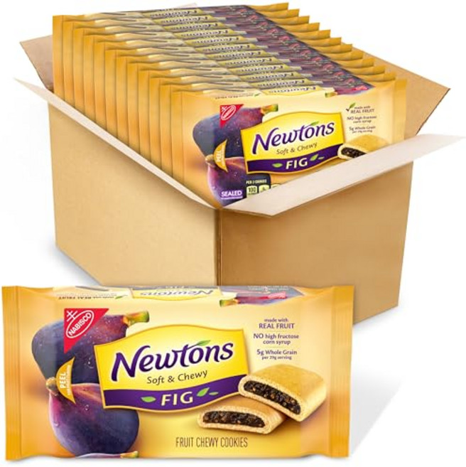 피그 뉴턴스 소프트 & 과일 쫄깃한 무화과 쿠키 12개 Newtons Soft & Fruit Chewy Fig Cookies (Fig Bars) 12 - 10 oz Pac, 10온스(12개들이 팩), 1개