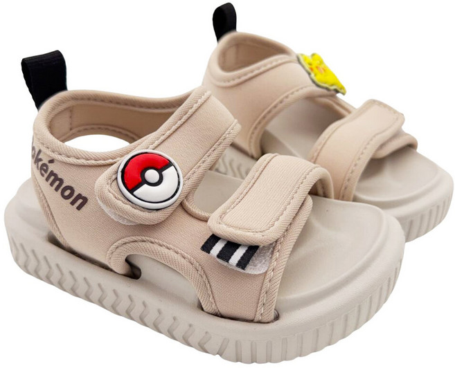 皮卡丘 兒童涼鞋 台灣製 魔鬼氈 舒適透氣