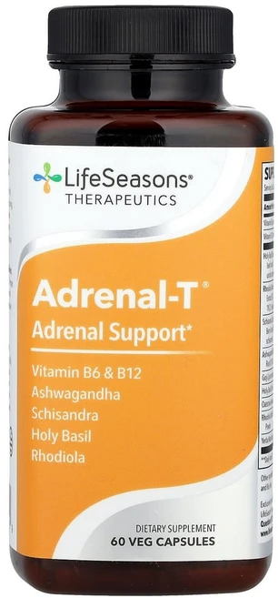 LifeSeasons Adrenal-T Adrenal Support 베지 캡슐 60정, 1개 - 쿠팡