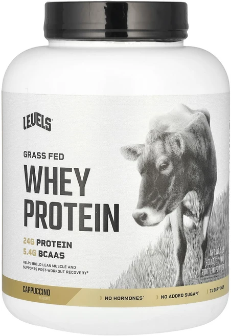 몸관리하세요 겨울입니다 Levels 목초 사육 유청 단백질 분말 카푸치노 2.27kg(5lb) 특별관리진행, Levels목초사육유청단백질분말카푸치노227kg5lb - 쿠팡