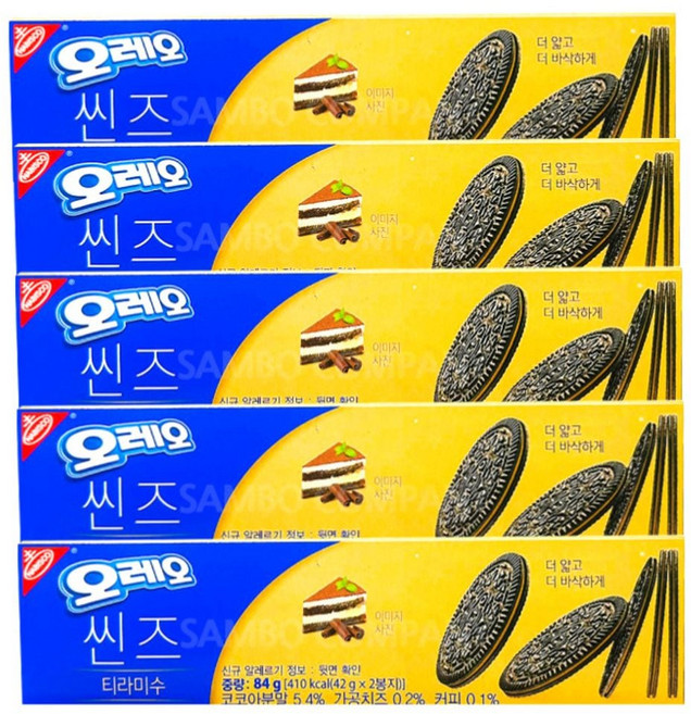 오레오 씬즈 티라미수 (5개) rkd+34262MH, 본상품선택, 1, 84g