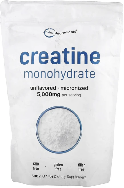 매우편하고 Micro Ingredients 크레아틴 일수화물 무맛 500g(1.1lb) 끝내주게잘나가는상품, MicroIngredients크레아틴일수화물무맛500g, 500g, 1개 - 쿠팡