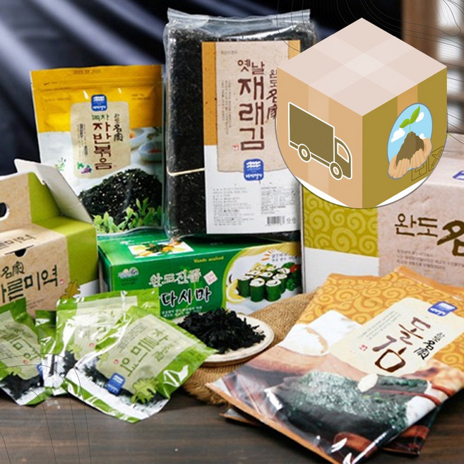 돌 재래 구이 김 녹차자반 볶음 쌈 다시마 5종 WD-MG, 1세트, 1세트
