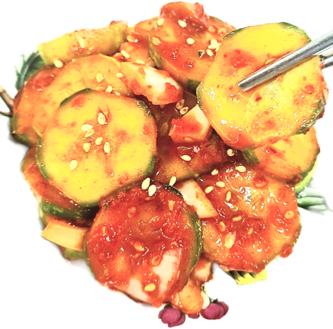 (무침전문) 국산 오이무침 새콤 아삭 오이 양파 무침, 1kg, 1개