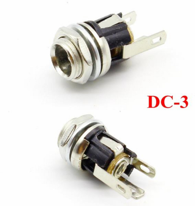 12.6V 2A 리튬 배터리 충전기 100-240V LED 조명 DC 전원 잭 소켓 여성 패널 마운트 커넥터, 1개