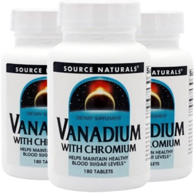 크로뮴 함유 바나듐 소스내추럴스, 180정, 3개 - 쿠팡