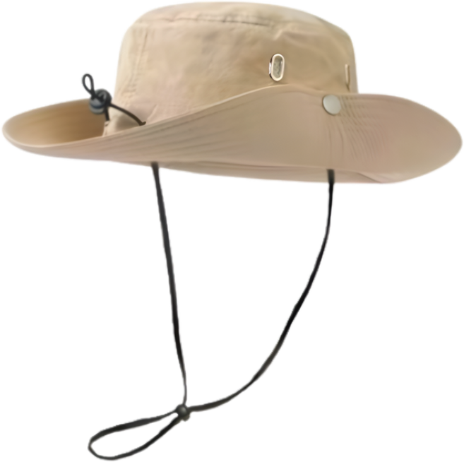 사각마켓 여름 등산 낚시 사파리 벙거지 모자, 베이지