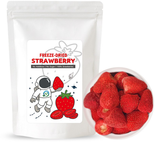 동결건조 딸기 홀 과일칩 딸기칩, 2개, 30g