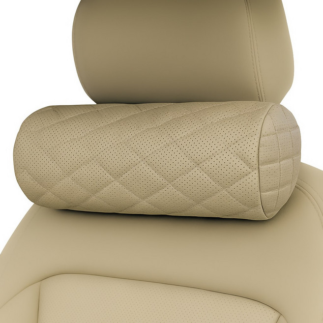 볼체 메모리폼 차량용목쿠션 자동차 목받침 목베개, 2개, 05.아이보리 베이지