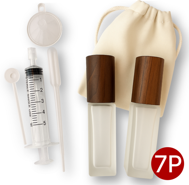 감성소분 고급스러운 우드캡 휴대용 향수공병 소분 옮기기 [3종 세트], 1개, MH1010-A