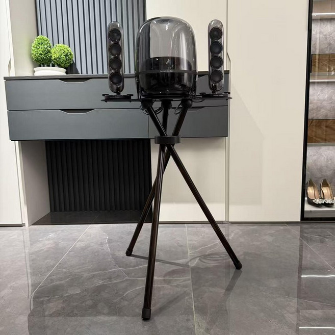 하만카돈 스피커 거치대 브래킷 사운드스틱 스탠딩 매장용 호환용 선반 지지대 거치, 크리스탈 4 5세대 올블랙 72cm 고정가능, 기본 모델명/품번