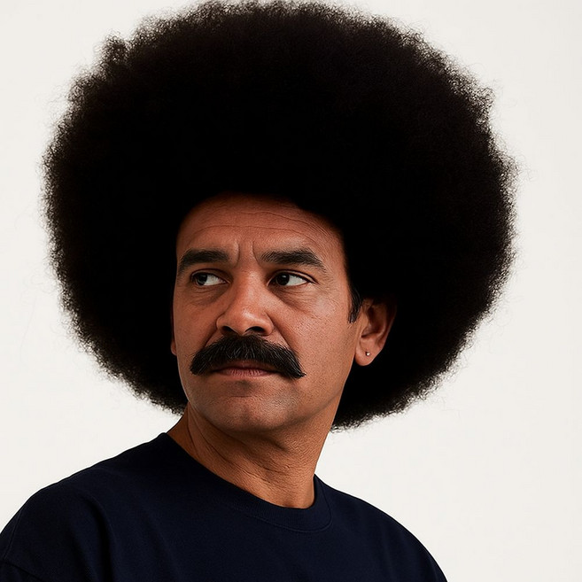 폭탄머리 뽀글이 가발 코믹 개그 웃긴 재밌는 파티 무대 촬영 코스프레 소품