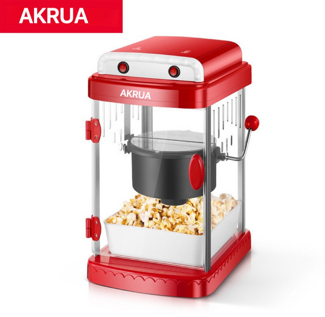 AKRUA 업소용팝콘기계 가정용팝콘기계 팝콘기계 팝콘기계가정용 팝콘제조기, red