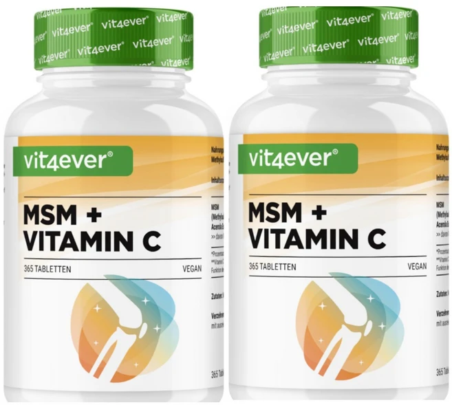 Vit4ever 비트포에버 독일 MSM+비타민C 2000mg 365정 2팩, 2개 - 쿠팡