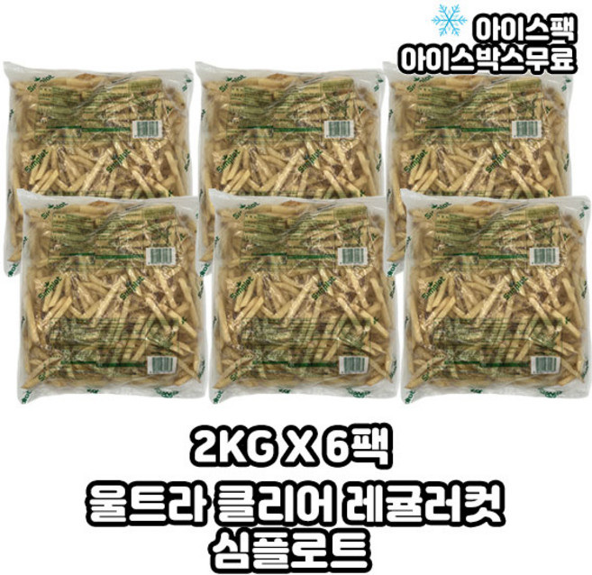 심플로트 울트라클리어 스킨온 레귤러컷, 2kg, 6개