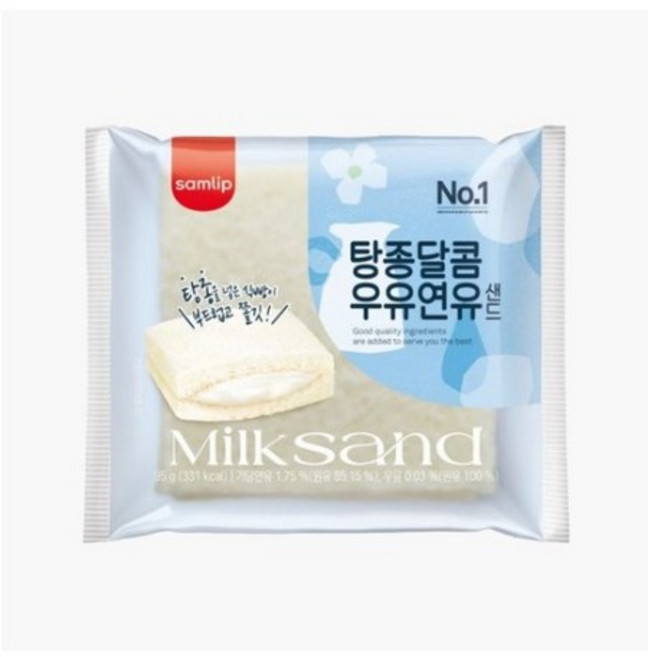 삼립 탕종) 우유 연유샌드빵 95g무료배송, 10개, 95g
