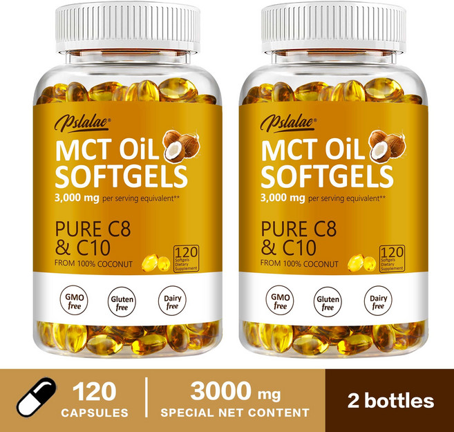 Pslalae MCT OIL SOFTGELS 純C8&C10 3000毫克, 240組