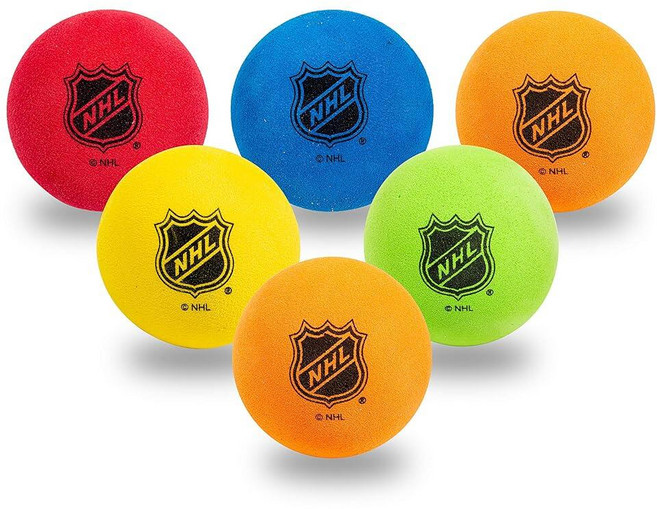 Franklin 스포츠 폼 미니 하키 공 - NHL 승인 - 폼 - 6팩 - 다양한 색상, Franklin 스포츠 폼 미니 하키 공 - NHL 승, 1개