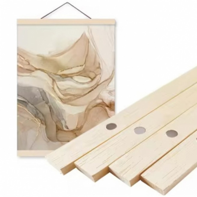 61/71//81/91/101cm 자석 액자 우드 행잉 프레임 원목 포스터 족자, 81cm, 1개