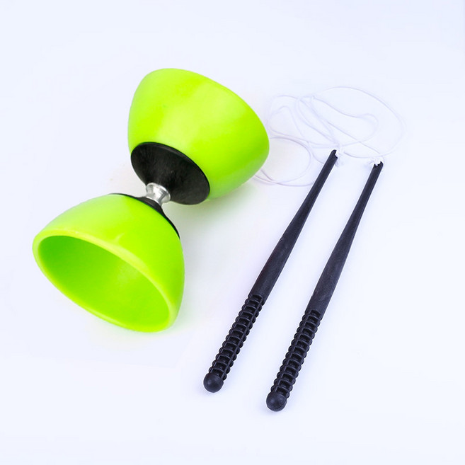 공죽 콩주 다문화 중국 요요 전통놀이 체험 죽방울 디아볼로, 1개, 그린