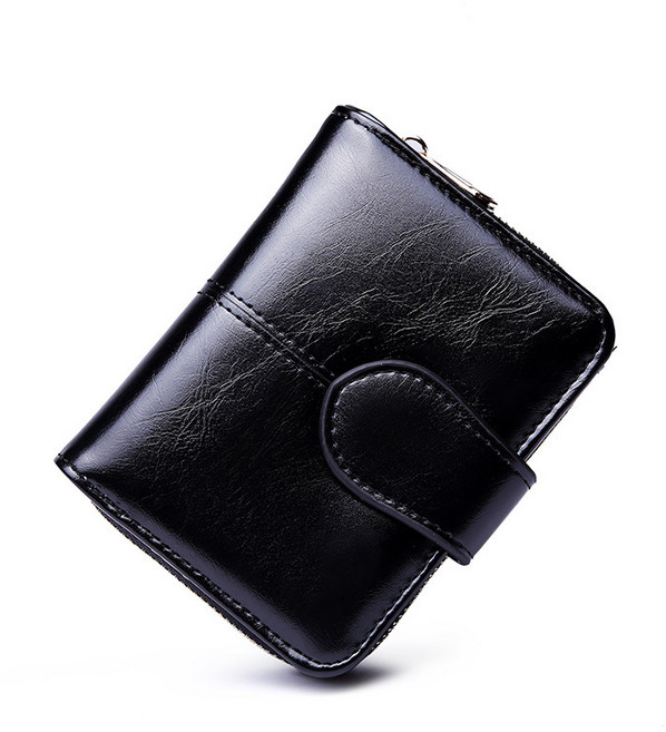 摸摸鯨魚工坊 女士短夾 鈕扣設計