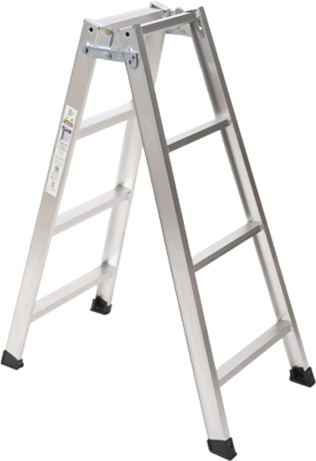 포유 알루미늄 AH형 4단 접이식 이동식 사다리 3.5KG 미끄럼방지 다목적 국산, AH형 알루미늄 다목적 4단 사다리, 1개